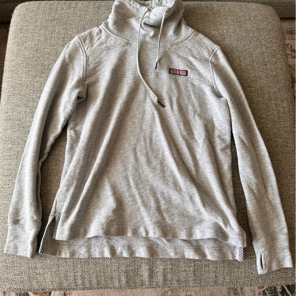 Gray Vineyard Vines Funnel Neck
